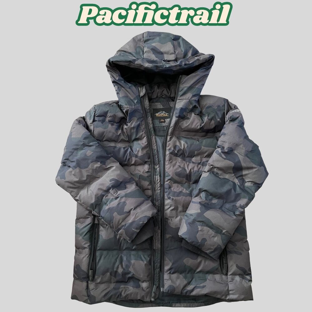 Boys Pacific Trail Camo Down/Puffer Jacket (Size L 14/16)